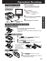 Preview for 21 page of Panasonic Palmcorder MultiCam PV-L453 Operating Instructions Manual