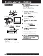 Preview for 22 page of Panasonic Palmcorder MultiCam PV-L453 Operating Instructions Manual