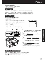 Preview for 25 page of Panasonic Palmcorder MultiCam PV-L453 Operating Instructions Manual