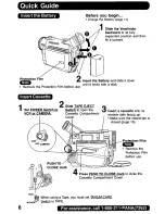 Предварительный просмотр 8 страницы Panasonic Palmcorder PalmSight PV-DV800 Operating Manual