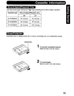 Предварительный просмотр 15 страницы Panasonic Palmcorder PalmSight PV-DV800 Operating Manual