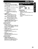 Предварительный просмотр 25 страницы Panasonic Palmcorder PalmSight PV-DV800 Operating Manual