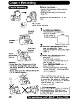 Предварительный просмотр 30 страницы Panasonic Palmcorder PalmSight PV-DV800 Operating Manual