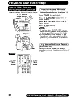 Предварительный просмотр 38 страницы Panasonic Palmcorder PalmSight PV-DV800 Operating Manual