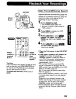 Предварительный просмотр 39 страницы Panasonic Palmcorder PalmSight PV-DV800 Operating Manual