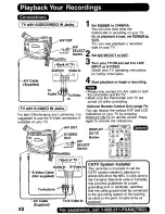 Предварительный просмотр 40 страницы Panasonic Palmcorder PalmSight PV-DV800 Operating Manual