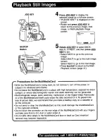 Предварительный просмотр 44 страницы Panasonic Palmcorder PalmSight PV-DV800 Operating Manual