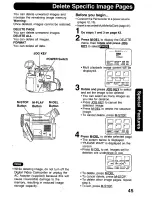 Предварительный просмотр 45 страницы Panasonic Palmcorder PalmSight PV-DV800 Operating Manual