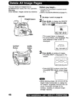 Предварительный просмотр 46 страницы Panasonic Palmcorder PalmSight PV-DV800 Operating Manual