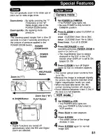 Предварительный просмотр 51 страницы Panasonic Palmcorder PalmSight PV-DV800 Operating Manual