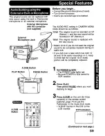 Предварительный просмотр 59 страницы Panasonic Palmcorder PalmSight PV-DV800 Operating Manual