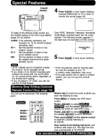 Предварительный просмотр 60 страницы Panasonic Palmcorder PalmSight PV-DV800 Operating Manual