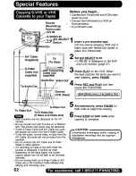 Предварительный просмотр 62 страницы Panasonic Palmcorder PalmSight PV-DV800 Operating Manual