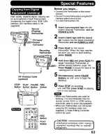 Предварительный просмотр 63 страницы Panasonic Palmcorder PalmSight PV-DV800 Operating Manual