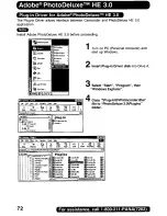 Предварительный просмотр 72 страницы Panasonic Palmcorder PalmSight PV-DV800 Operating Manual