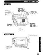 Предварительный просмотр 83 страницы Panasonic Palmcorder PalmSight PV-DV800 Operating Manual