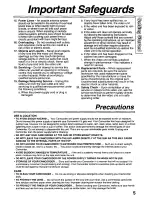 Предварительный просмотр 5 страницы Panasonic Palmcorder PalmSight PV-L501 Operating Manual