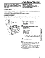 Предварительный просмотр 25 страницы Panasonic Palmcorder PalmSight PV-L501 Operating Manual