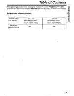 Preview for 7 page of Panasonic Palmcorder Palmsight PV-L550 Operating Manual