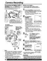 Preview for 16 page of Panasonic Palmcorder PalmSight PV-L551 Operating Manual