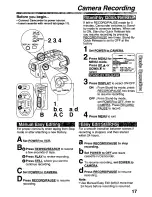 Preview for 17 page of Panasonic Palmcorder PalmSight PV-L551 Operating Manual