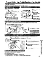 Предварительный просмотр 43 страницы Panasonic Palmcorder PalmSight PV-L551 Operating Manual