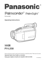 Panasonic Palmcorder Palmsight PV-L558 Operating Manual предпросмотр