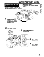 Предварительный просмотр 9 страницы Panasonic Palmcorder Palmsight PV-L559 Operating Manual