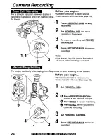 Предварительный просмотр 24 страницы Panasonic Palmcorder Palmsight PV-L559 Operating Manual