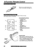 Предварительный просмотр 26 страницы Panasonic Palmcorder Palmsight PV-L559 Operating Manual