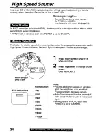 Предварительный просмотр 34 страницы Panasonic Palmcorder Palmsight PV-L559 Operating Manual