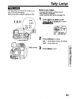 Предварительный просмотр 35 страницы Panasonic Palmcorder Palmsight PV-L559 Operating Manual