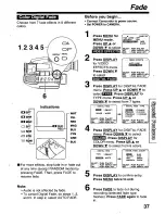 Предварительный просмотр 37 страницы Panasonic Palmcorder Palmsight PV-L559 Operating Manual