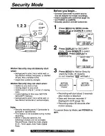 Предварительный просмотр 40 страницы Panasonic Palmcorder Palmsight PV-L559 Operating Manual