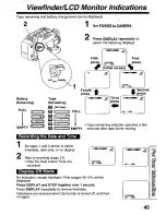 Предварительный просмотр 45 страницы Panasonic Palmcorder Palmsight PV-L559 Operating Manual