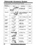 Предварительный просмотр 50 страницы Panasonic Palmcorder Palmsight PV-L559 Operating Manual