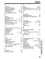 Предварительный просмотр 57 страницы Panasonic Palmcorder Palmsight PV-L559 Operating Manual