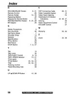 Предварительный просмотр 58 страницы Panasonic Palmcorder Palmsight PV-L559 Operating Manual