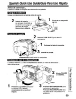 Предварительный просмотр 59 страницы Panasonic Palmcorder Palmsight PV-L559 Operating Manual