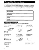 Preview for 2 page of Panasonic Palmcorder PalmSight PV-L578 User Manual