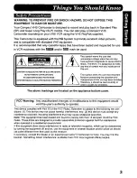 Preview for 3 page of Panasonic Palmcorder PalmSight PV-L578 User Manual