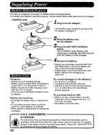 Preview for 10 page of Panasonic Palmcorder PalmSight PV-L578 User Manual