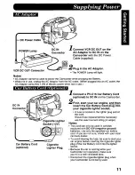 Preview for 11 page of Panasonic Palmcorder PalmSight PV-L578 User Manual