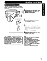 Preview for 17 page of Panasonic Palmcorder PalmSight PV-L578 User Manual