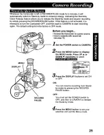 Preview for 25 page of Panasonic Palmcorder PalmSight PV-L578 User Manual