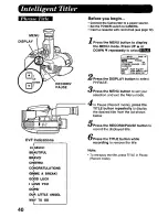 Preview for 40 page of Panasonic Palmcorder PalmSight PV-L578 User Manual