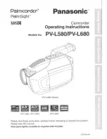 Panasonic Palmcorder PalmSight PV-L580 User Manual предпросмотр