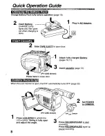 Предварительный просмотр 8 страницы Panasonic Palmcorder PalmSight PV-L580 User Manual