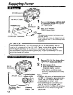 Предварительный просмотр 12 страницы Panasonic Palmcorder PalmSight PV-L580 User Manual