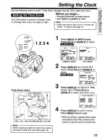 Предварительный просмотр 17 страницы Panasonic Palmcorder PalmSight PV-L580 User Manual